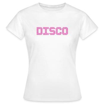 DISCOTHÈQUE - T-shirt Femme - blanc - Devant - AI Model Female 172 dark (172cm)