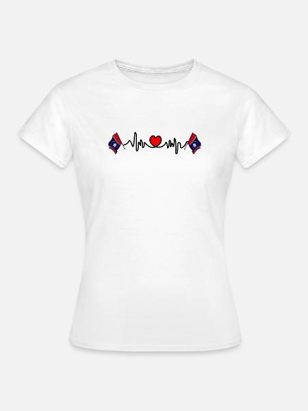 Herzfrequenz-Cardio für Mississippi - Frauen T-Shirt - Weiß