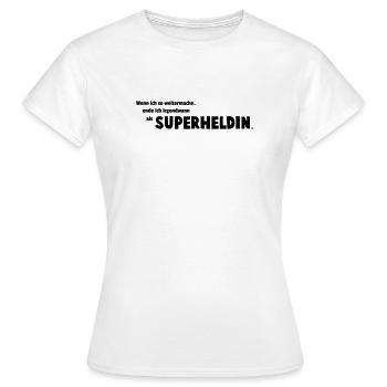 Super-héroïne - T-shirt Femme - blanc - Devant - AI Model Female 172 dark (172cm)