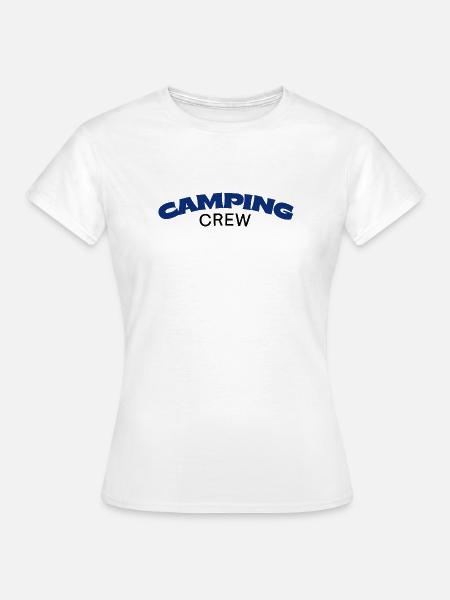 Camping Crew - Frauen T-Shirt - Weiß