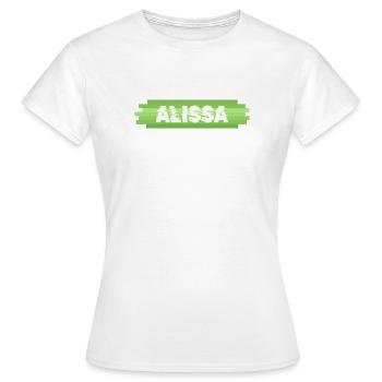 Alissa en héroïne - T-shirt Femme - blanc - Devant - AI Model Female 172 dark (172cm)