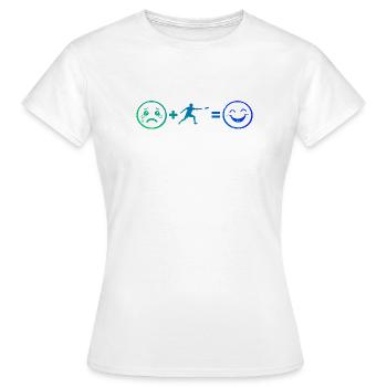 Ultimate Frisbee Geschenk für der Ultimate-Spieler - Frauen T-Shirt - Weiß - Vorne - AI Model Female 172 dark (172cm)