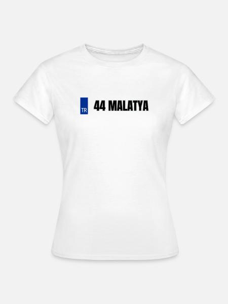 44 Malatya Kennzeichen | Türkisches Kennzeichen - Frauen T-Shirt - Weiß