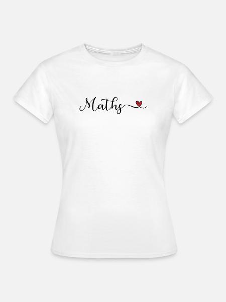Mathematische Herztypografie - Frauen T-Shirt - Weiß