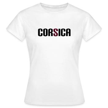 Korsika (V) - Frauen T-Shirt - Weiß - Vorne - AI Model Female 172 dark (172cm)