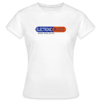 Electronic Music - Women's T-Shirt - white - Front - AI Model Female 172 dark (172cm)