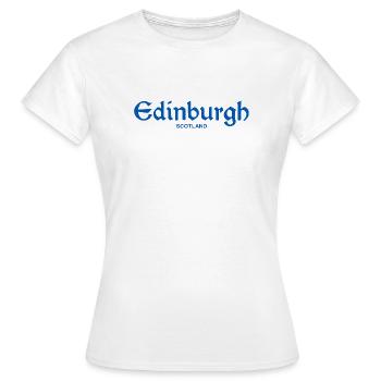 ÉDIMBOURG Écosse Schottland - T-shirt Femme - blanc - Devant - AI Model Female 172 dark (172cm)