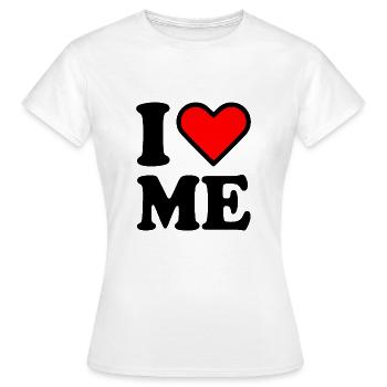 I love me - Frauen T-Shirt - Weiß - Vorne - AI Model Female 172 dark (172cm)