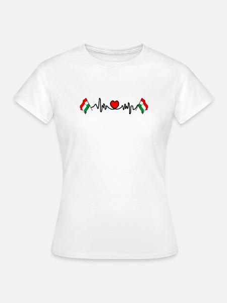 Herzfrequenz-Cardio für Ungarn - Frauen T-Shirt - Weiß