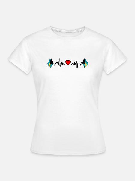 Herzfrequenz-Cardio für Bahamas - Frauen T-Shirt - Weiß