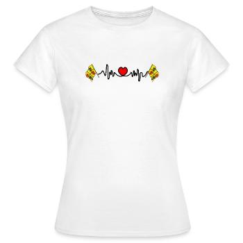 Cardio cardio pour le Hainaut Belgique - T-shirt Femme - blanc - Devant - AI Model Female 172 dark (172cm)