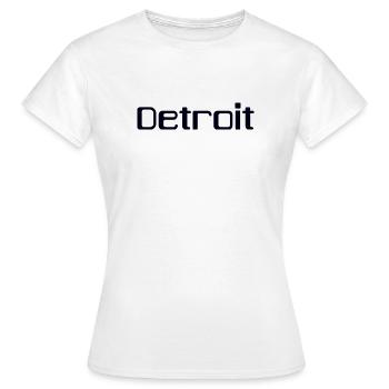 DETROIT - T-shirt Femme - blanc - Devant - AI Model Female 172 dark (172cm)