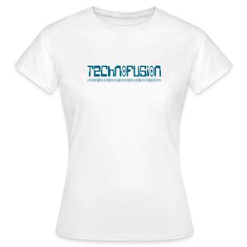 Techno Fusion - Frauen T-Shirt - Weiß - Vorne - AI Model Female 172 dark (172cm)