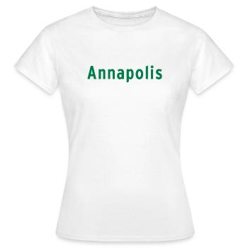 Annapolis - Frauen T-Shirt - Weiß - Vorne - AI Model Female 172 dark (172cm)