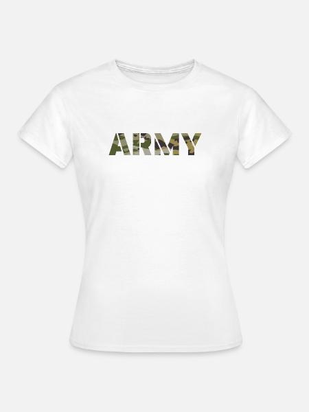ARMY US BDU Tarnung - Frauen T-Shirt - Weiß