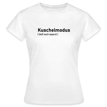 Cuddle mode - Women's T-Shirt - white - Front - AI Model Female 172 dark (172cm)