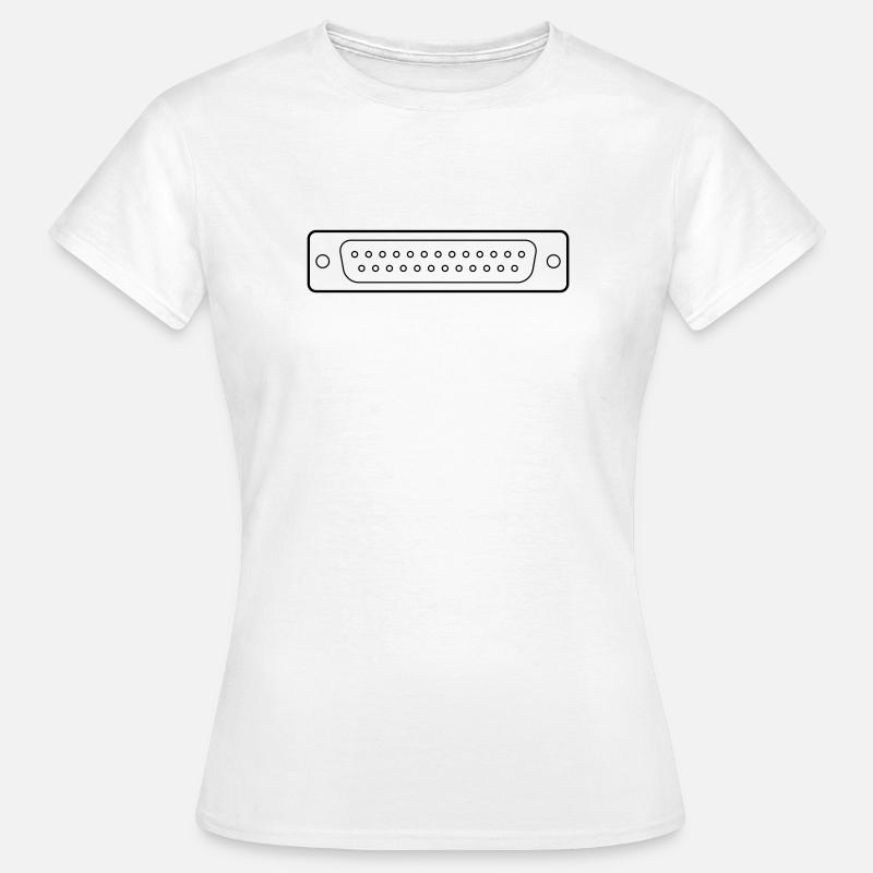 DB 25 Connector Parallel, Drucker - Frauen T-Shirt - Weiß
