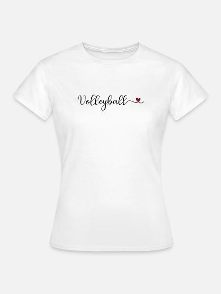 Volleyball - Frauen T-Shirt - Weiß