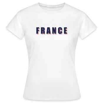 Französische Retro-Typografie – französisches Design - Frauen T-Shirt - Weiß - Vorne - AI Model Female 172 dark (172cm)