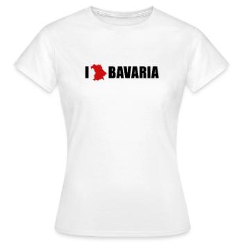 J’adore Bavaria Bayern Liebe - T-shirt Femme - blanc - Devant - AI Model Female 172 dark (172cm)