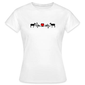 Cardio de chèvre - T-shirt Femme - blanc - Devant - AI Model Female 172 dark (172cm)