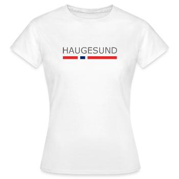 Haugesund - Norvège - Norvège - Norvège - T-shirt Femme - blanc - Devant - AI Model Female 172 dark (172cm)