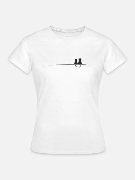 Katzensilhouetten - Frauen T-Shirt - Weiß