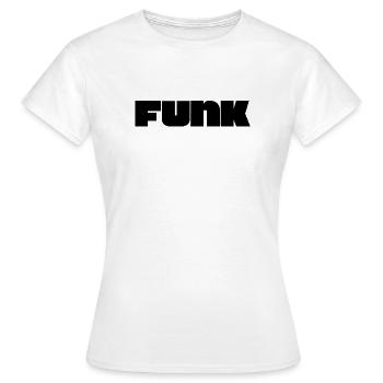 Logo funk audacieux - T-shirt Femme - blanc - Devant - AI Model Female 172 dark (172cm)