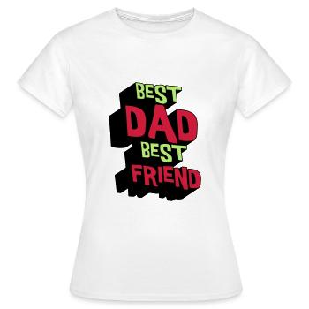Bester Vater Bester Freund - Frauen T-Shirt - Weiß - Vorne - AI Model Female 172 dark (172cm)