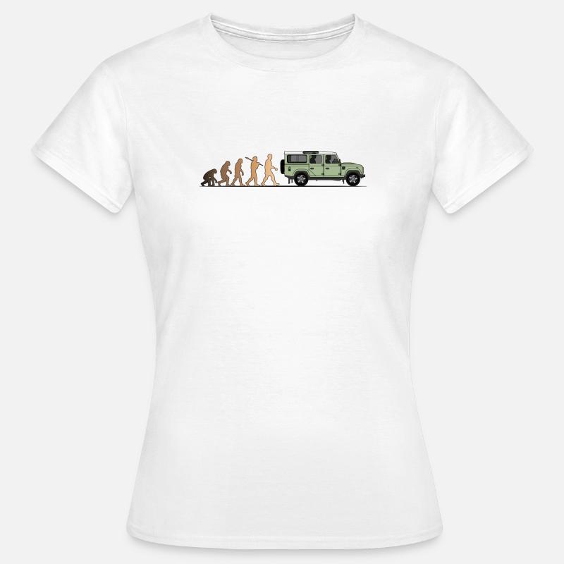 Defender Evolution 110 Farbe - Frauen T-Shirt - Weiß