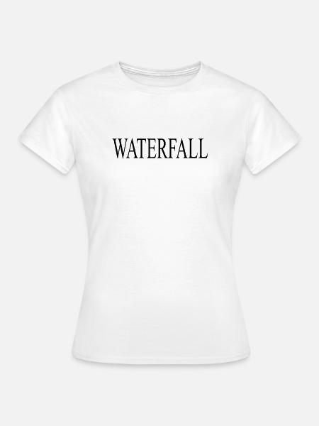 Waterfall Wasserfall - Frauen T-Shirt - Weiß
