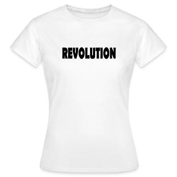 revolution - Women's T-Shirt - white - Front - AI Model Female 172 dark (172cm)