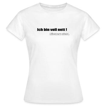 Really nice - Women's T-Shirt - white - Front - AI Model Female 172 dark (172cm)