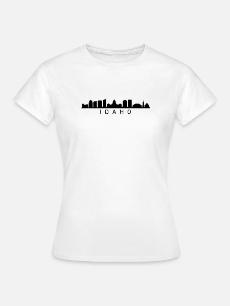Idaho Skyline - Frauen T-Shirt - Weiß