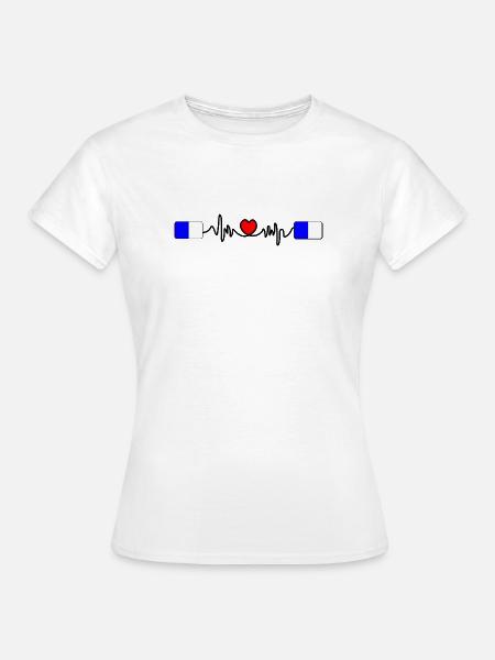 Spa Racing Heartbeat - Frauen T-Shirt - Weiß