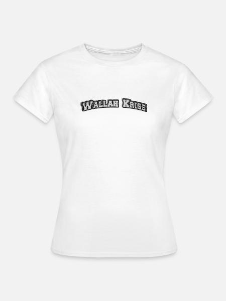 Wallah Krise Blocklogo - Frauen T-Shirt - Weiß