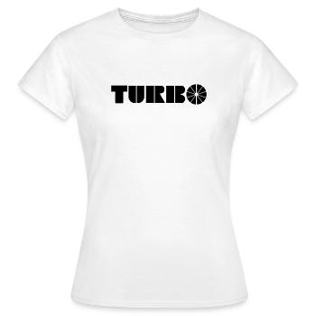 Turbo - Frauen T-Shirt - Weiß - Vorne - AI Model Female 172 dark (172cm)