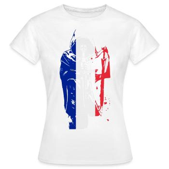 Ritter - Frauen T-Shirt - Weiß - Vorne - AI Model Female 172 dark (172cm)