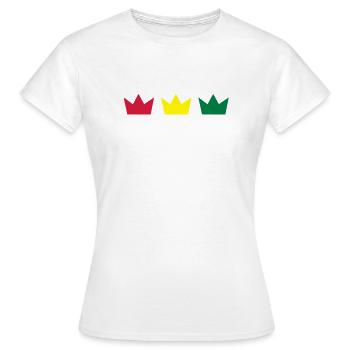Rasta farben - Frauen T-Shirt - Weiß - Vorne - AI Model Female 172 dark (172cm)