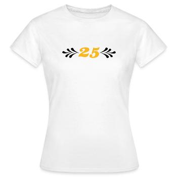 2541614 14743929 noces d’argent - T-shirt Femme - blanc - Devant - AI Model Female 172 dark (172cm)