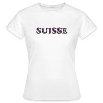 SCHWEIZ - Frauen T-Shirt - Weiß - Vorne - AI Model Female 172 dark (172cm)