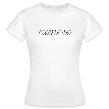 Kuestenkind, navy - Frauen T-Shirt - Weiß - Vorne - AI Model Female 172 dark (172cm)