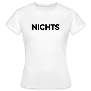 Rien – juste rien | Rien du tout | Don - T-shirt Femme - blanc - Devant - AI Model Female 172 dark (172cm)