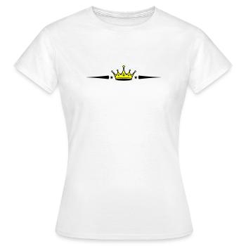 Élément de la couronne - T-shirt Femme - blanc - Devant - AI Model Female 172 dark (172cm)