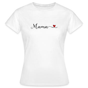Mom - Women's T-Shirt - white - Front - AI Model Female 172 dark (172cm)