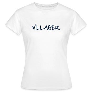 VILLAGER - Frauen T-Shirt - Weiß - Vorne - AI Model Female 172 dark (172cm)