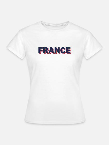 Frankreich - Frauen T-Shirt - Weiß