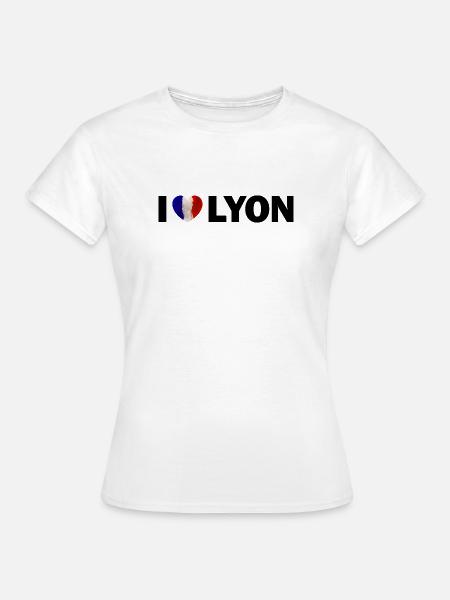 I love Lyon - Frauen T-Shirt - Weiß