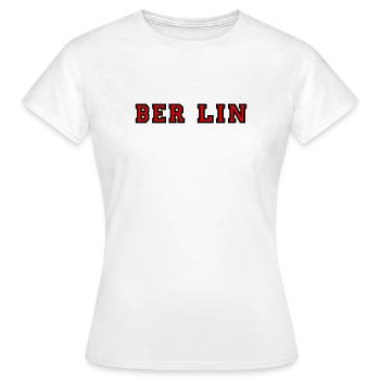 Berlin Campus-Design für Jacken mit Reißverschluss - Frauen T-Shirt - Weiß - Vorne - AI Model Female 172 dark (172cm)