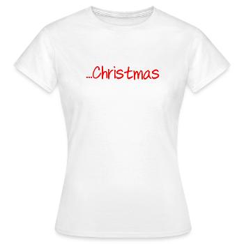 Frohe Weihnachten - Frauen T-Shirt - Weiß - Vorne - AI Model Female 172 dark (172cm)